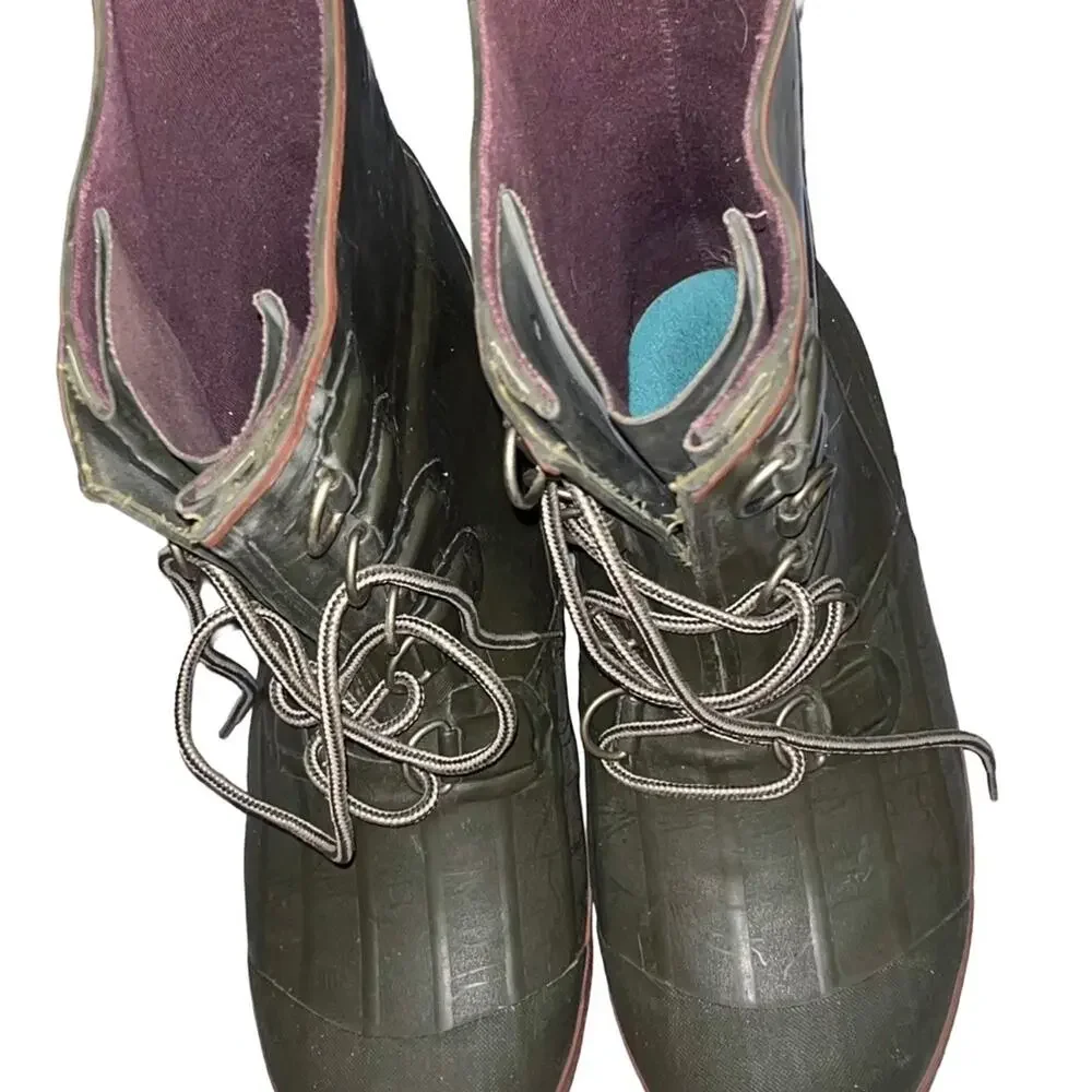 Hodgman Thinsulate Ultra Olive Green Lace-Up Boots